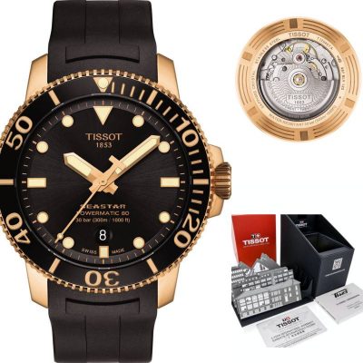  Shop Authentic Tissot Seastar 1000 Powermatic 80 Black Dial Black Rubber Strap Watch for Men - T120.407.37.051.01 - Luxxuri