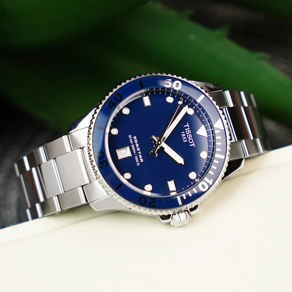  Shop Authentic Tissot Seastar 1000 Blue Dial Silver Steel Strap Watch For Men - T120.410.11.041.00 - Luxxuri