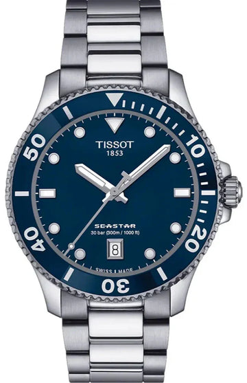  Shop Authentic Tissot Seastar 1000 Blue Dial Silver Steel Strap Watch For Men - T120.410.11.041.00 - Luxxuri