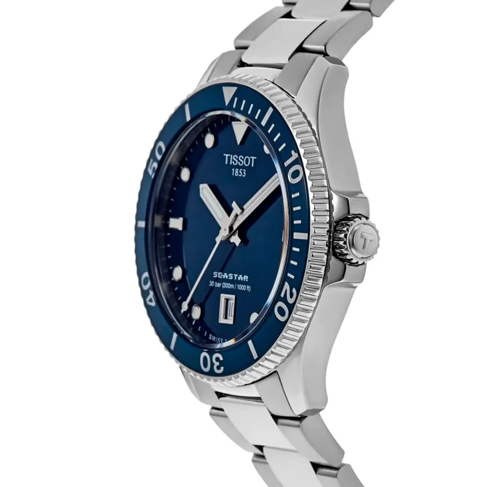  Shop Authentic Tissot Seastar 1000 Blue Dial Silver Steel Strap Watch For Men - T120.410.11.041.00 - Luxxuri