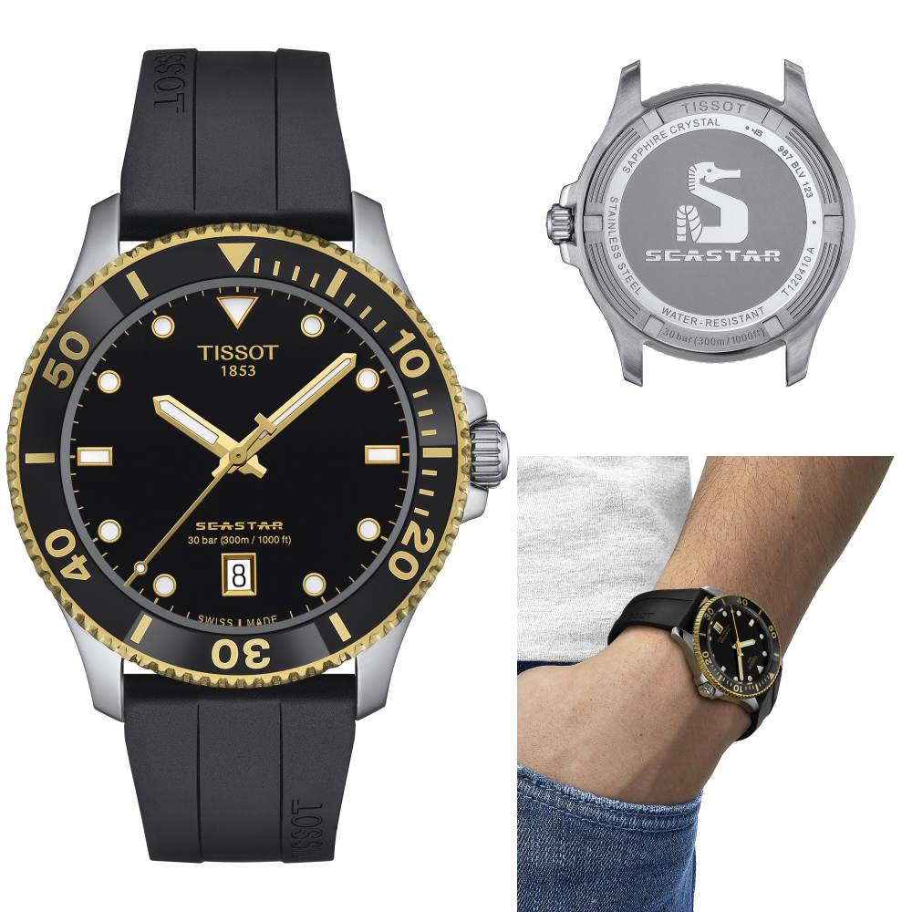  Shop Authentic Tissot Seastar 1000 Black Dial Black Rubber Strap Watch For Men - T120.410.27.051.00 - Luxxuri