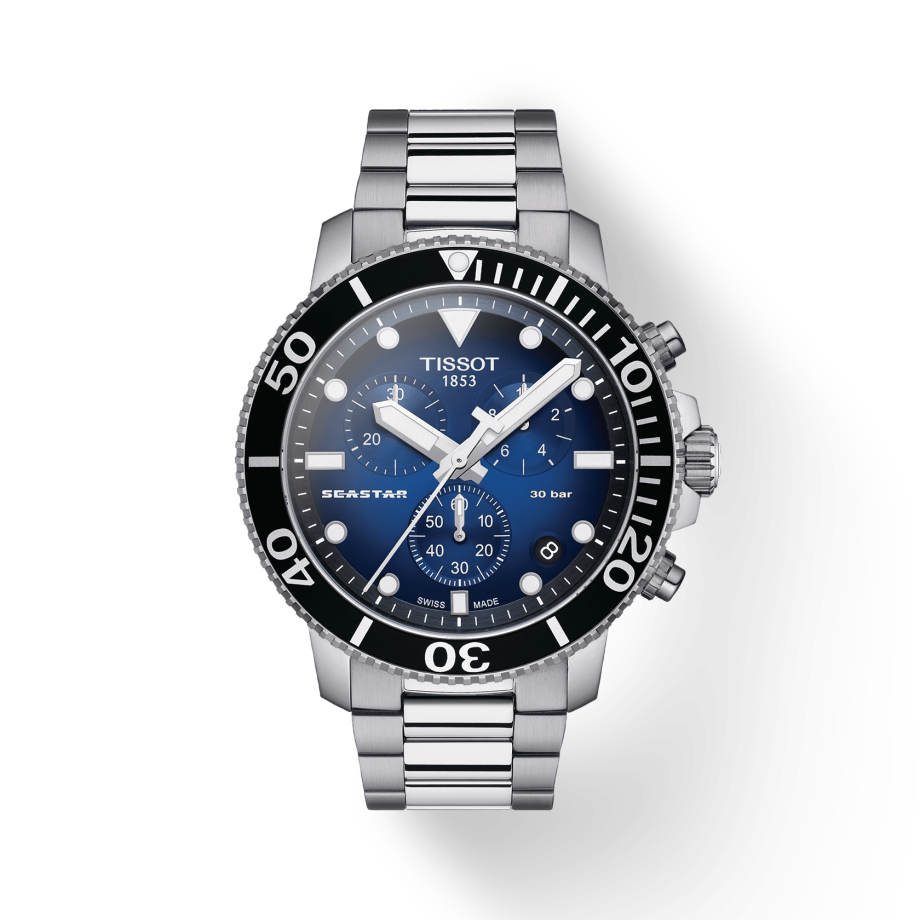  Shop Authentic Tissot Seastar 1000 Chronograph Driver Blue Dial Silver Steel Strap Watch For Men - T120.417.11.041.01 - Luxxuri