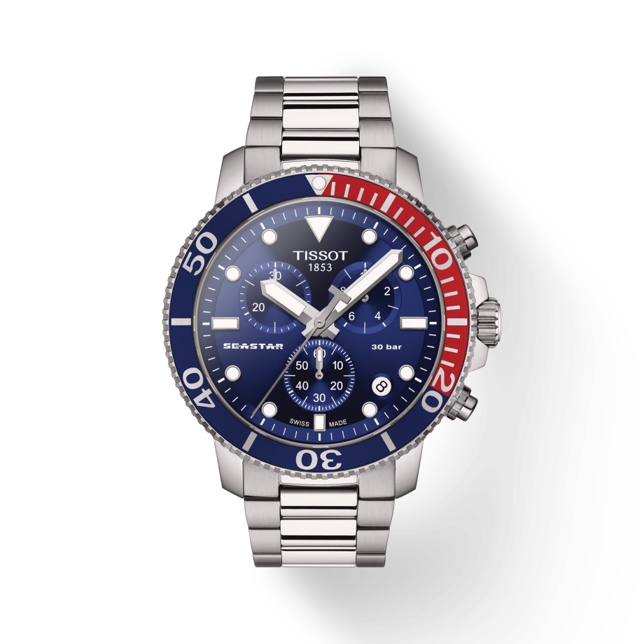  Shop Authentic Tissot Seastar 1000 Chronograph Blue Dial Silver Steel Strap Watch For Men - T120.417.11.041.03 - Luxxuri