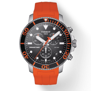  Shop Authentic Tissot Seastar 1000 Chronograph Black Dial Orange Rubber Strap Watch For Men - T120.417.17.051.01 - Luxxuri