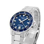  Shop Authentic Tissot Seastar 1000 Lady Blue Dial Silver Steel Strap Watch For Women - T120.210.11.041.00 - Luxxuri