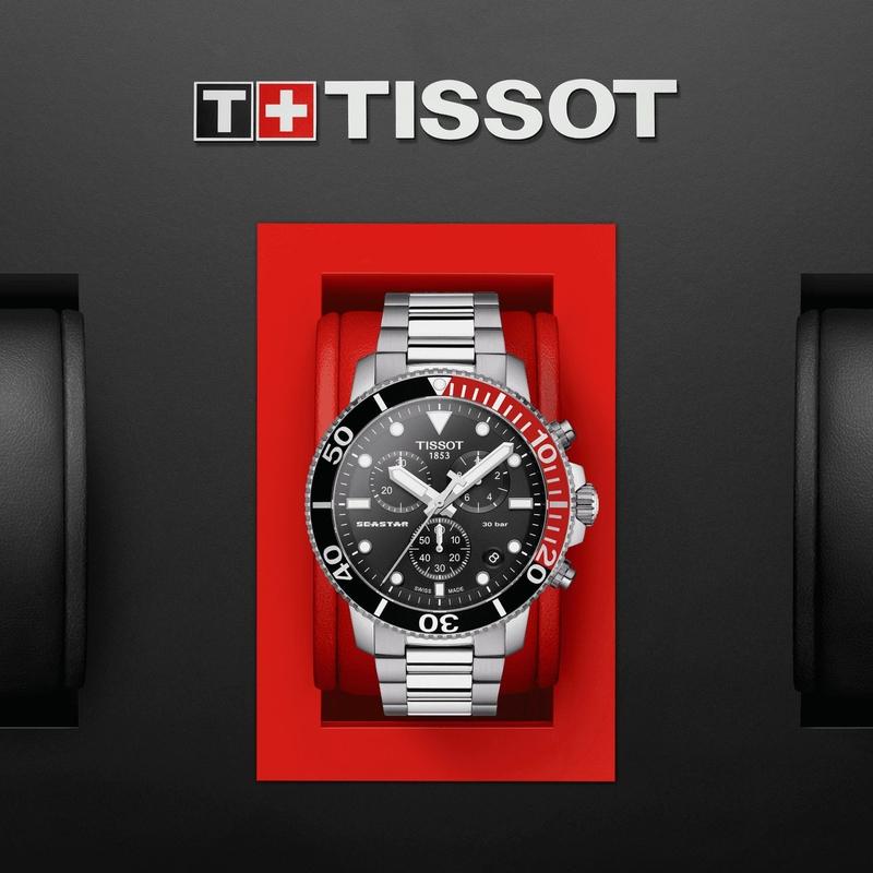  Shop Authentic Tissot Seastar 1000 Chronograph Black Dial Silver Steel Strap Watch For Men - T120.417.11.051.01 - Luxxuri