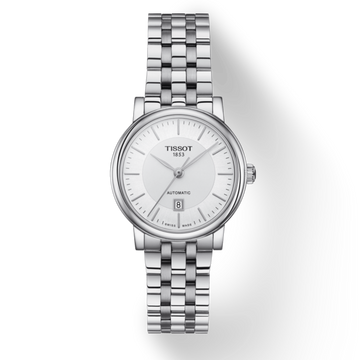  Shop Authentic Tissot T Classic Carson Premium Silver Dial Silver Steel Strap Watch for Women - T122.207.11.031.00 - Luxxuri
