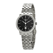  Shop Authentic Tissot T Classic Carson Premium Automatic Lady Black Dial Silver Steel Strap Watch for Women - T122.207.11.051.00 - Luxxuri