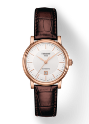  Shop Authentic Tissot T Classic Carson Premium White Dial Brown Leather Strap Watch for Women - T122.207.36.031.00 - Luxxuri