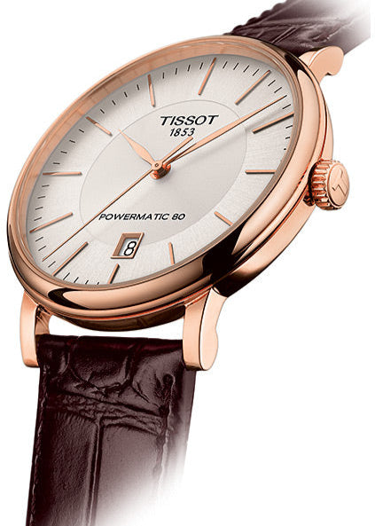  Shop Authentic Tissot Carson Premium Powermatic 80 White Dial Brown Leather Strap Watch For Men - T122.407.36.031.00 - Luxxuri