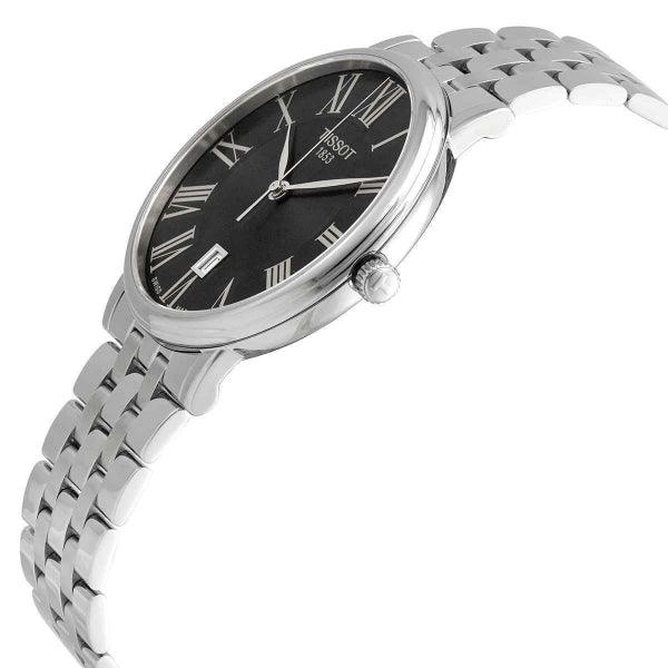  Shop Authentic Tissot Carson Premium Black Dial Silver Steel Strap Watch For Men - T122.410.11.053.00 - Luxxuri