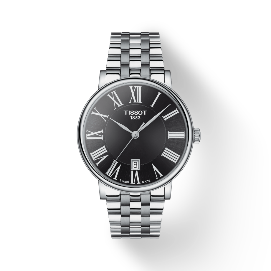  Shop Authentic Tissot Carson Premium Black Dial Silver Steel Strap Watch For Men - T122.410.11.053.00 - Luxxuri