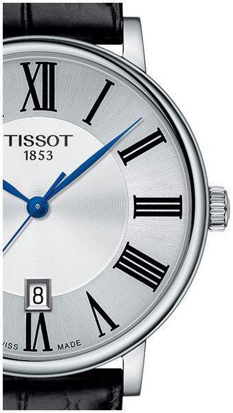  Shop Authentic Tissot Carson Premium Silver Dial Black Leather Strap Watch For Men - T122.410.16.033.00 - Luxxuri