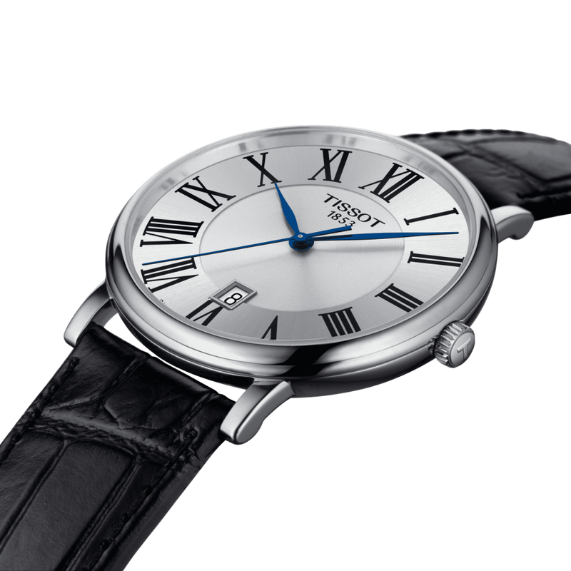  Shop Authentic Tissot Carson Premium Silver Dial Black Leather Strap Watch For Men - T122.410.16.033.00 - Luxxuri