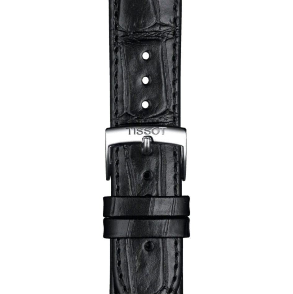  Shop Authentic Tissot Carson Premium Silver Dial Black Leather Strap Watch For Men - T122.410.16.033.00 - Luxxuri