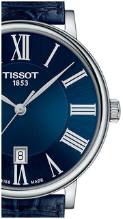  Shop Authentic Tissot Carson Premium Blue Dial Blue Leather Strap Watch For Men - T122.410.16.043.00 - Luxxuri