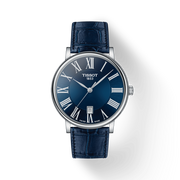  Shop Authentic Tissot Carson Premium Blue Dial Blue Leather Strap Watch For Men - T122.410.16.043.00 - Luxxuri