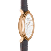  Shop Authentic Tissot Carson Premium Chronograph White Dial Brown Leather Strap Watch For Men - T122.417.36.011.00 - Luxxuri