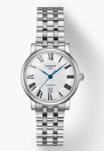  Shop Authentic Tissot T Classic Carson Premium Automatic Lady Silver Dial Silver Steel Strap Watch for Women - T122.207.11.033.00 - Luxxuri