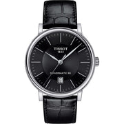  Shop Authentic Tissot Carson Premium Powermatic 80 Black Dial Black Leather Strap Watch For Men - T122.407.16.051.00 - Luxxuri