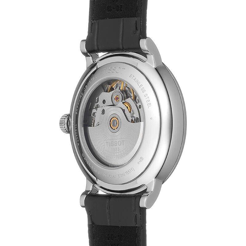  Shop Authentic Tissot Carson Premium Powermatic 80 Black Dial Black Leather Strap Watch For Men - T122.407.16.051.00 - Luxxuri