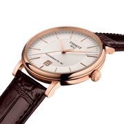  Shop Authentic Tissot Carson Premium Powermatic 80 White Dial Brown Leather Strap Watch For Men - T122.407.36.031.00 - Luxxuri