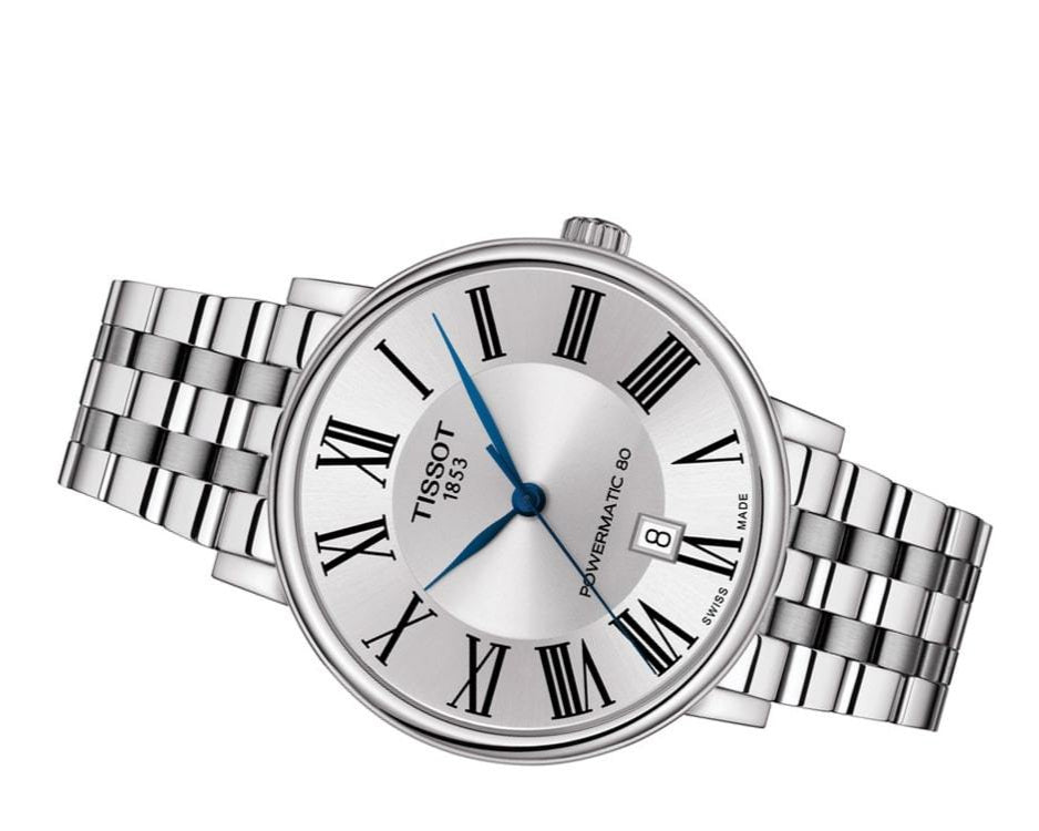  Shop Authentic Tissot T Classic Carson Premium Powermatic 80 Silver Dial Silver Steel Strap Watch For Men - T122.407.11.033.00 - Luxxuri