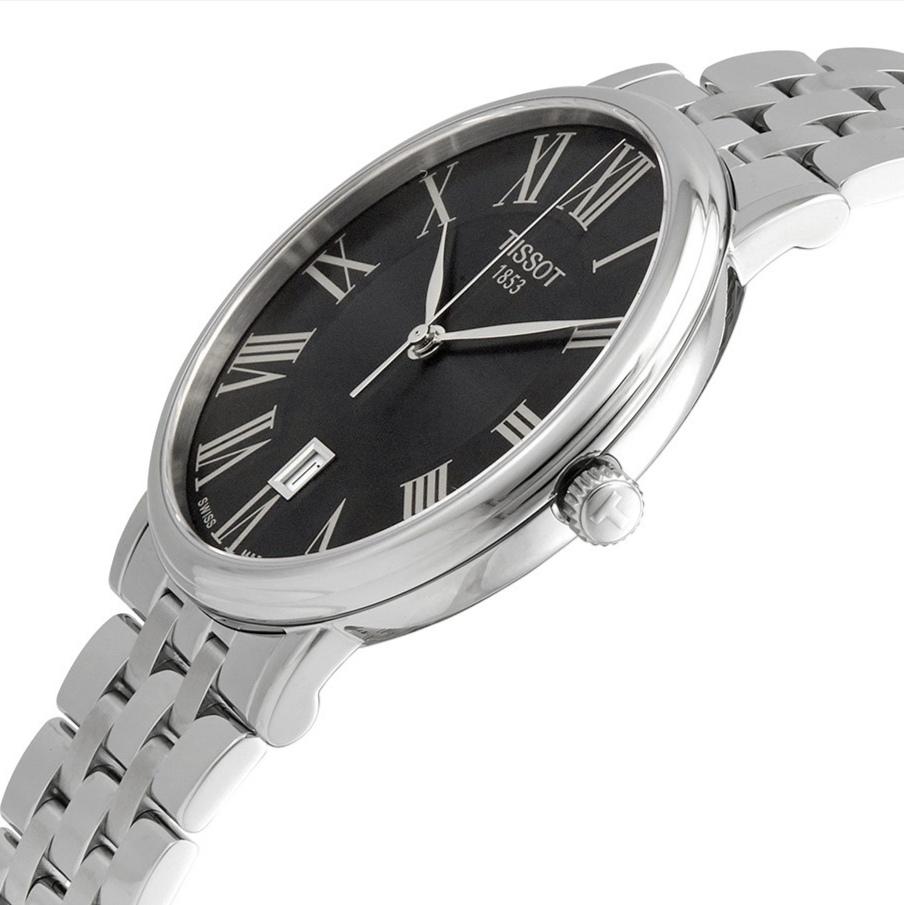  Shop Authentic Tissot Carson Premium Black Dial Silver Steel Strap Watch For Men - T122.410.11.053.00 - Luxxuri