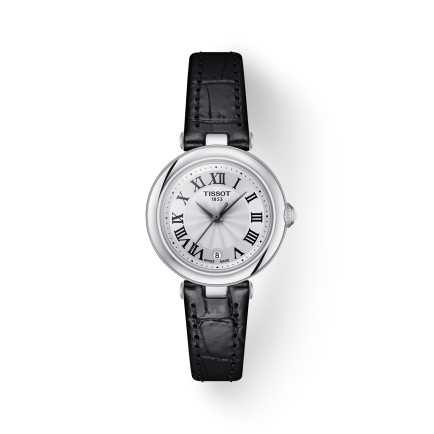  Shop Authentic Tissot Bellissima Small Lady Silver Dial Black Leather Strap Watch For Women - T126.010.16.013.00 - Luxxuri