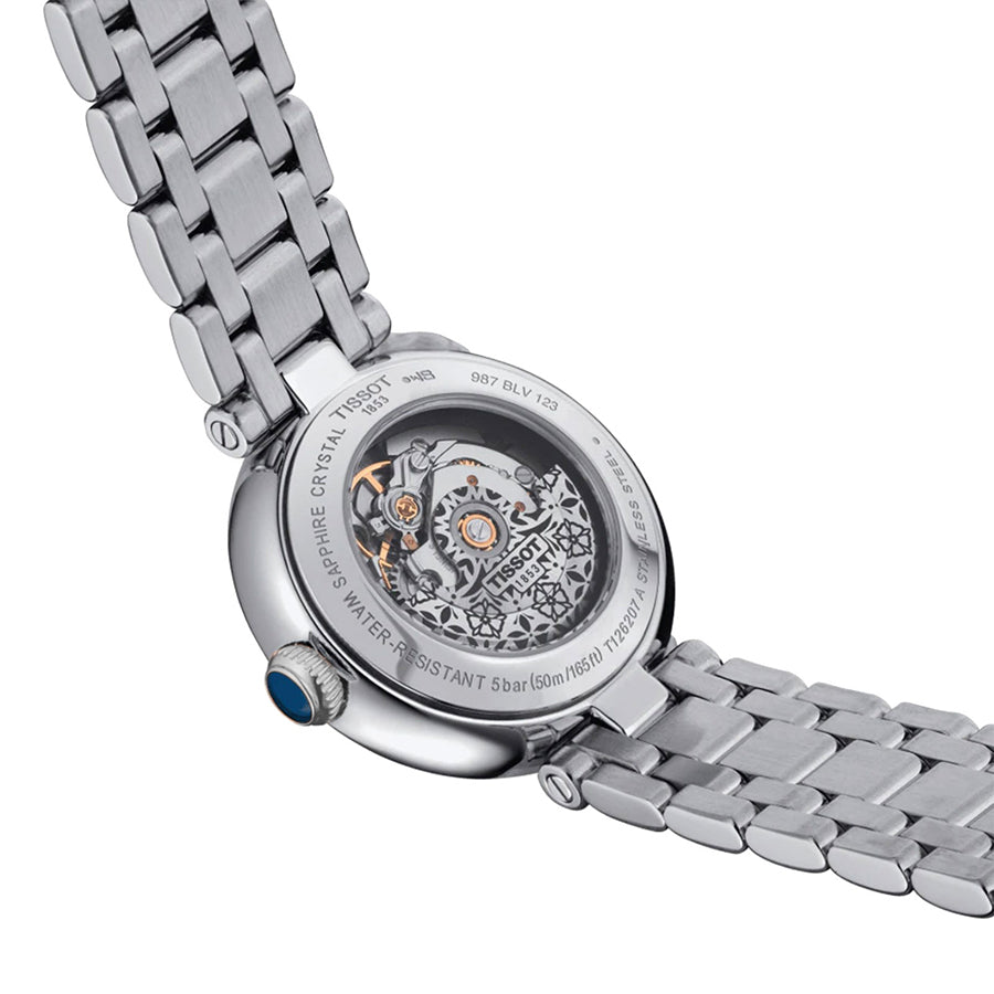  Shop Authentic Tissot Bellissima Automatic Silver Dial Silver Steel Strap Watch For Women - T126.207.11.013.00 - Luxxuri