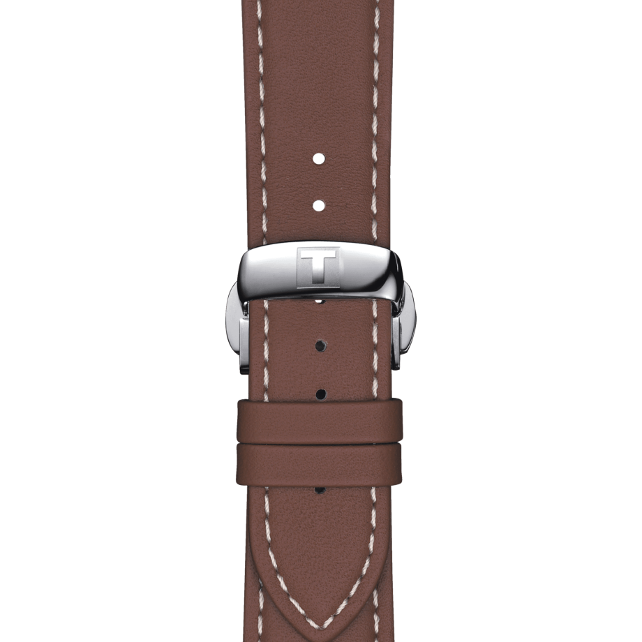  Shop Authentic Tissot Gentlemen Powermatic 80 Silicium Blue Dial Brown Leather Strap Watch For Men - T127.407.16.041.00 - Luxxuri
