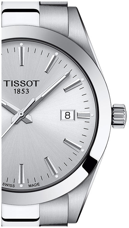  Shop Authentic Tissot Gentleman Silver Dial Silver Steel Strap Watch For Men - T127.410.11.031.00 - Luxxuri