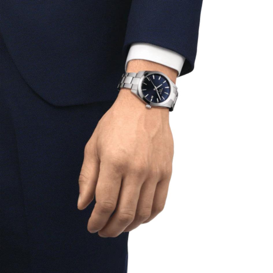  Shop Authentic Tissot Gentleman Blue Dial Silver Steel Strap Watch For Men - T127.410.11.041.00 - Luxxuri