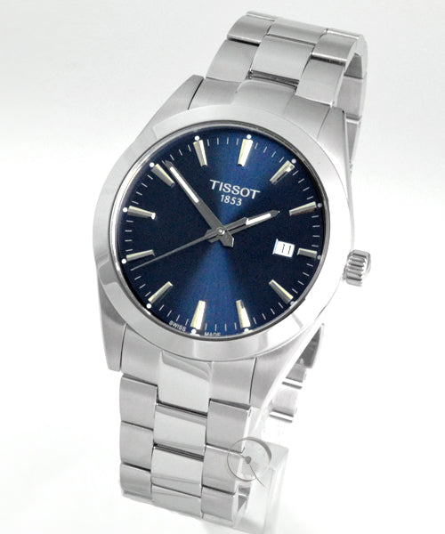 Shop Authentic Tissot Gentleman Blue Dial Silver Steel Strap Watch For Men - T127.410.11.041.00 - Luxxuri