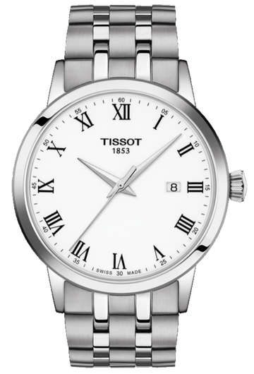  Shop Authentic Tissot T Classic Dream White Dial Silver Steel Strap Watch For Men - T129.410.11.013.00 - Luxxuri