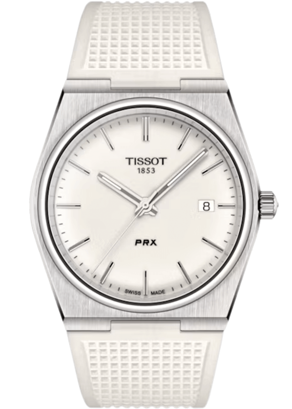  Shop Authentic Tissot PRX 40 White Dial White Rubber Strap Watch For Men -  T137.410.17.011.00 - Luxxuri