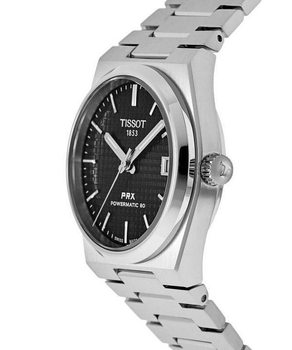  Shop Authentic Tissot PRX Powermatic 80 Black Dial Silver Steel Strap Watch for Men - T137.207.11.051.00 - Luxxuri