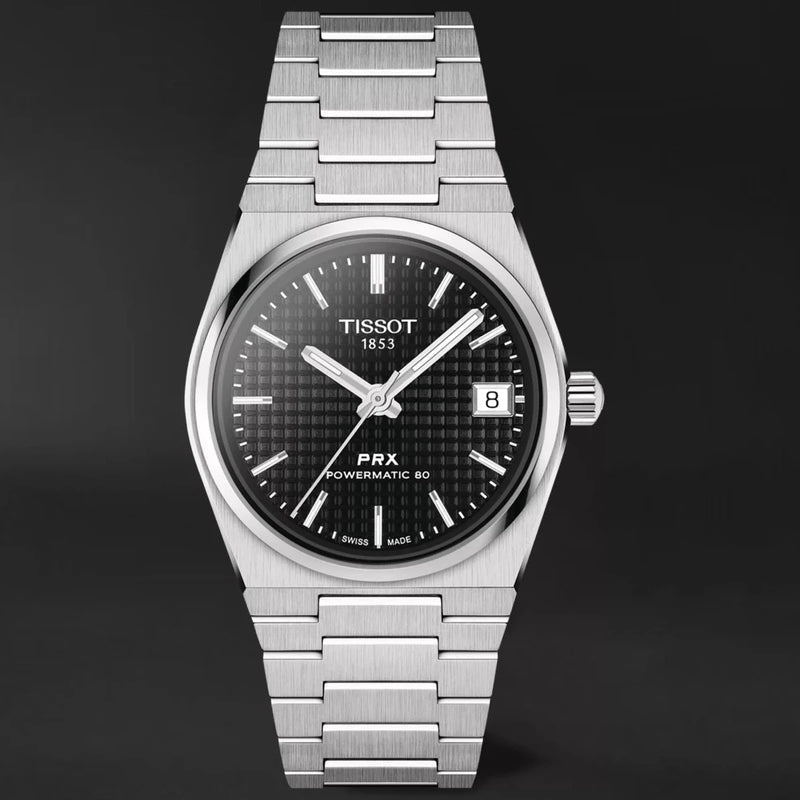  Shop Authentic Tissot PRX Powermatic 80 Black Dial Silver Steel Strap Watch for Men - T137.207.11.051.00 - Luxxuri