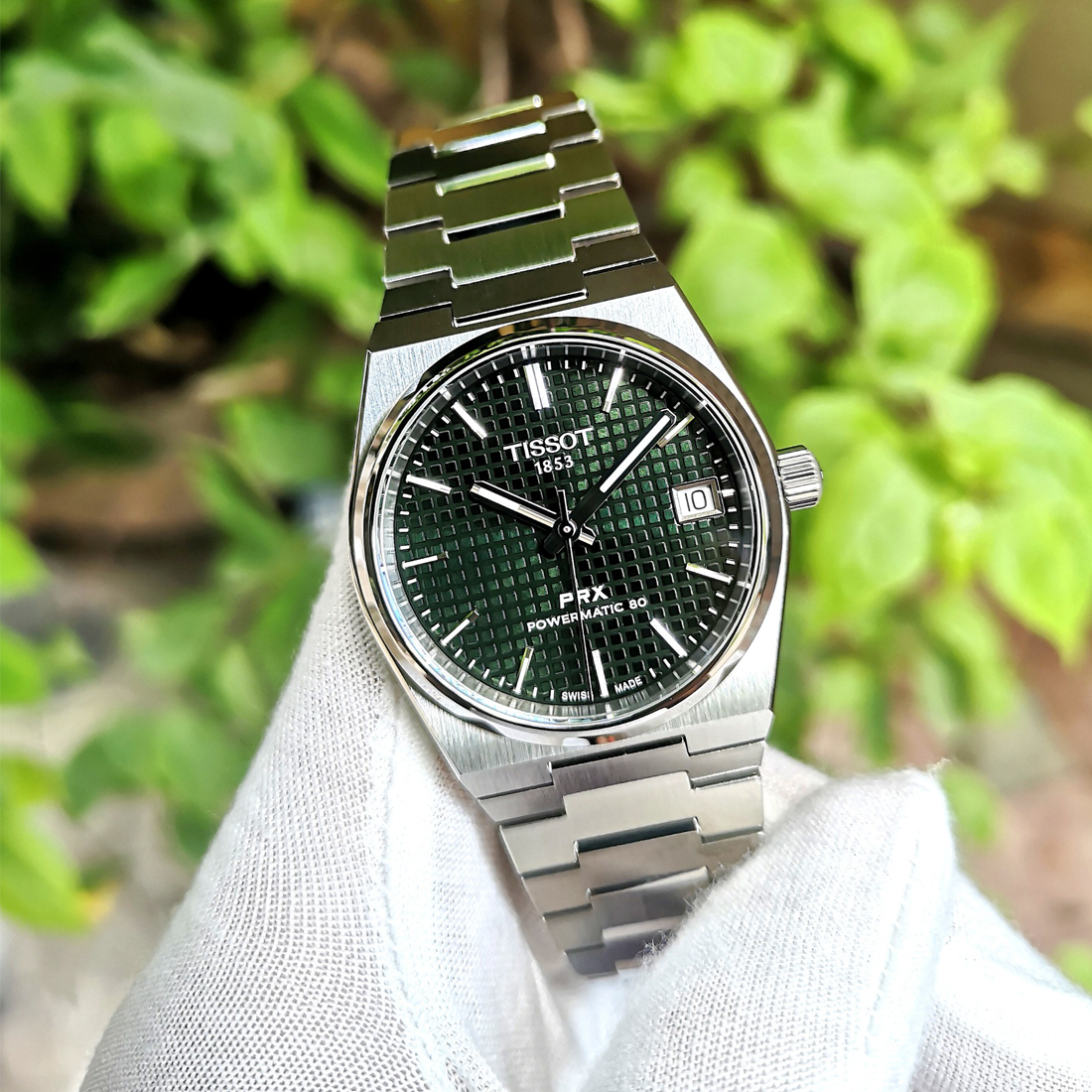  Shop Authentic Tissot PRX Powermatic 80 Green Dial Silver Steel Strap Watch for Men - T137.207.11.091.00 - Luxxuri