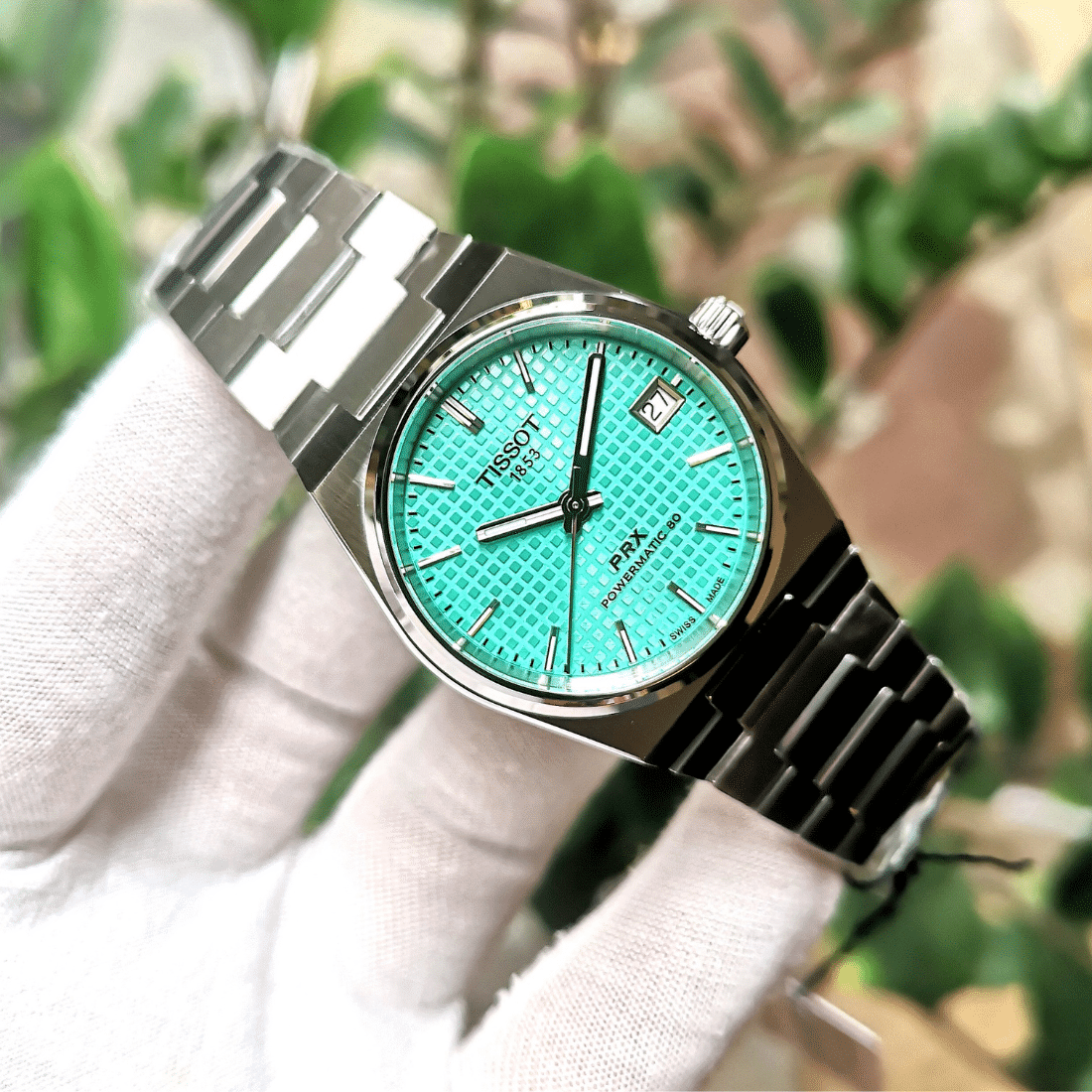  Shop Authentic Tissot PRX Powermatic 80 Light Green Dial Silver Steel Strap Watch for Men - T137.207.11.091.01 - Luxxuri