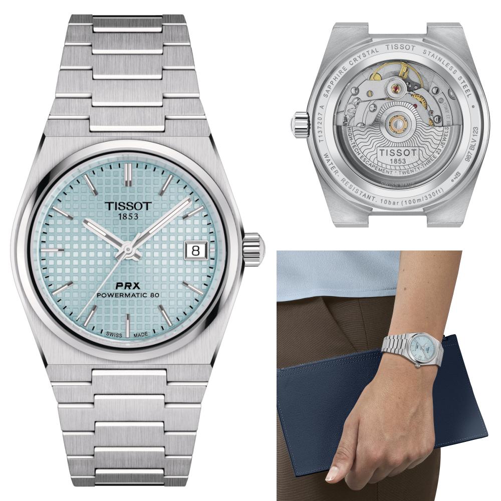  Shop Authentic Tissot PRX Powermatic 80 Ice Blue Dial Silver Steel Strap Watch for Men - T137.207.11.351.00 - Luxxuri