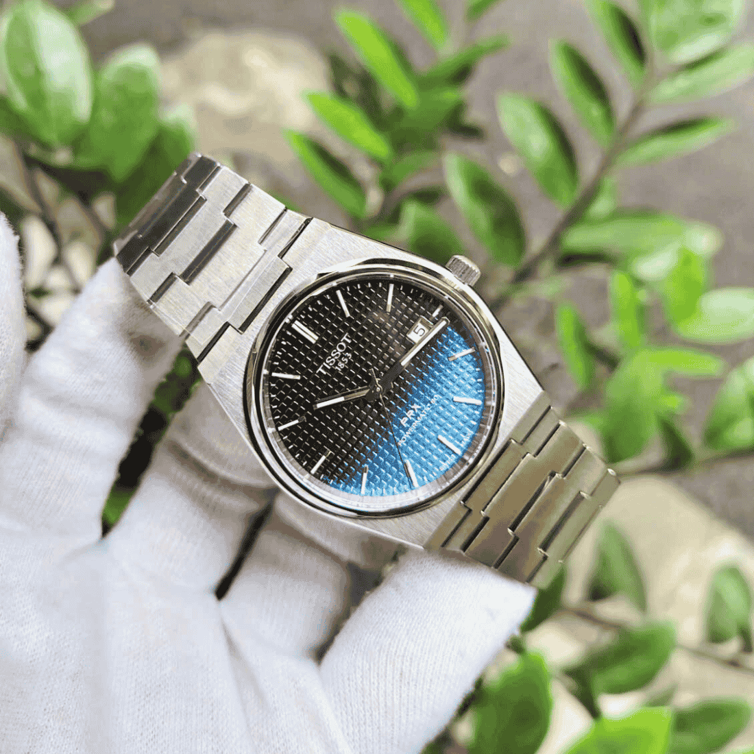  Shop Authentic Tissot Powermatic 80 Automatic Gradient Blue Dial Silver Steel Strap Watch for Men - T137.407.11.051.01 - Luxxuri