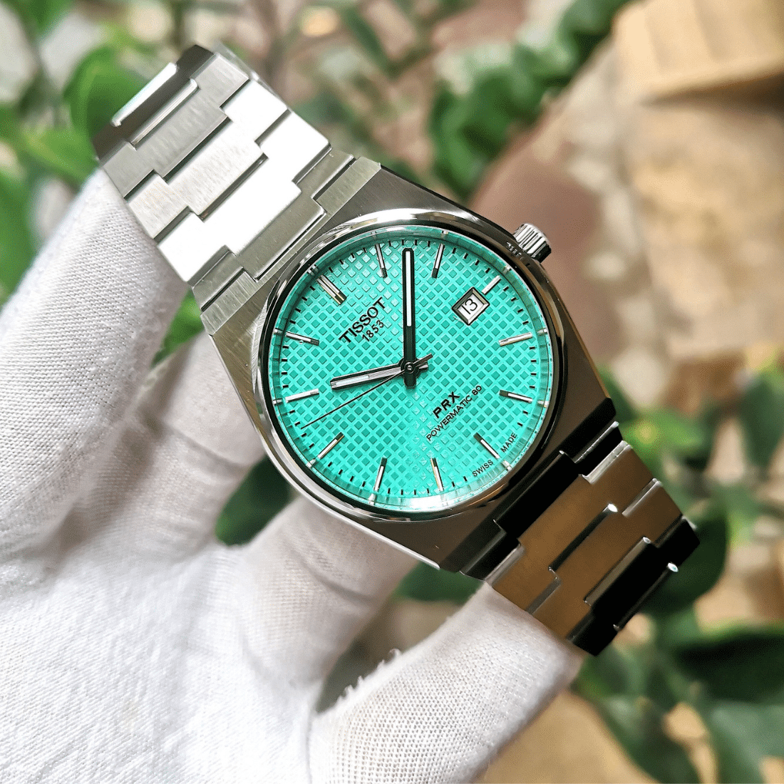  Shop Authentic Tissot PRX Powermatic 80 Automatic Mint Green Dial Silver Steel Strap Watch for Men - T137.407.11.091.01 - Luxxuri
