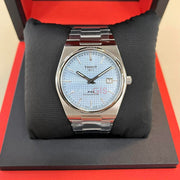  Shop Authentic Tissot PRX Powermatic 80 Ice Blue Tiffany Dial Silver Steel Strap Watch for Men - T137.407.11.351.00 - Luxxuri
