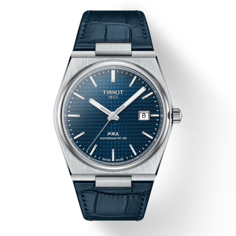  Shop Authentic Tissot PRX Powermatic 80 Blue Dial Blue Leather Strap Watch for Men - T137.407.16.041.00 - Luxxuri
