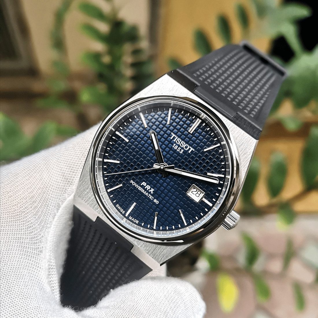  Shop Authentic Tissot PRX Powermatic 80 Blue Dial Black Rubber Strap Watch for Men - T137.407.17.041.00 - Luxxuri