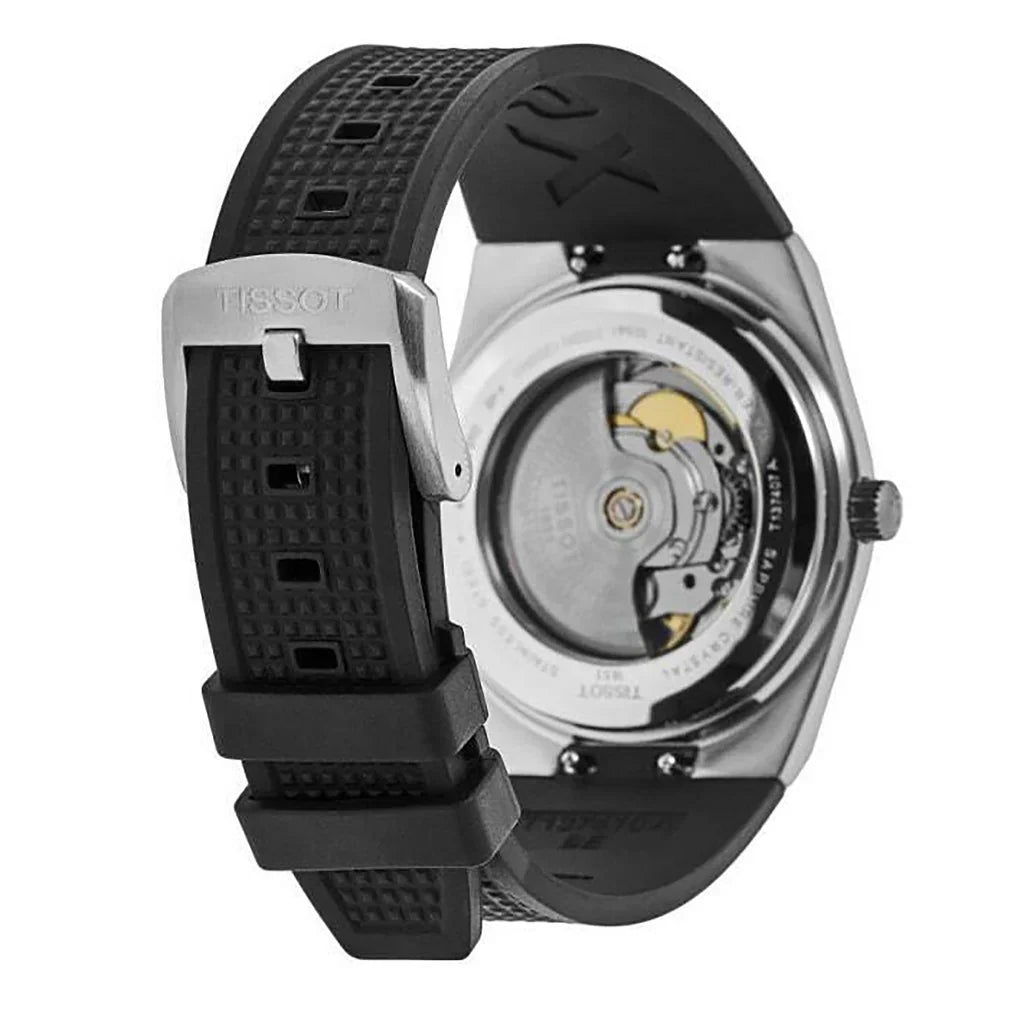  Shop Authentic Tissot PRX Powermatic 80 Black Dial Black Rubber Strap Watch for Men - T137.407.17.051.00 - Luxxuri
