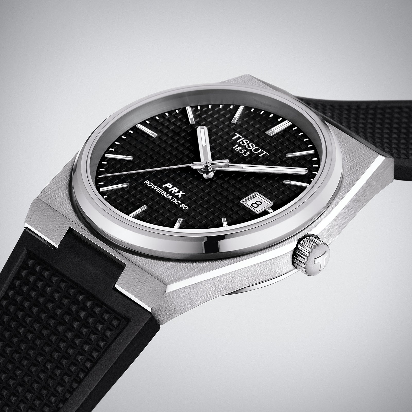  Shop Authentic Tissot PRX Black Dial Black Rubber Strap Watch For Men - T137.410.17.051.00 - Luxxuri