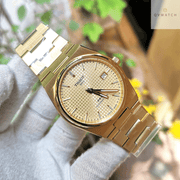  Shop Authentic Tissot PRX Powermatic 80 Gold Dial Gold Steel Strap Watch for Men - T137.407.33.021.00 - Luxxuri