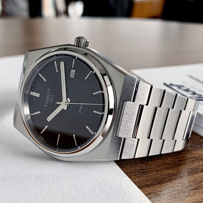  Shop Authentic Tissot PRX Quartz Black Dial Silver Steel Strap Watch For Men - T137.410.11.051.00 - Luxxuri